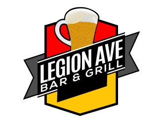 Legion Ave Bar & Grill logo design by karjen