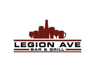 Legion Ave Bar & Grill logo design by KDesigns