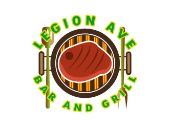 Legion Ave Bar & Grill logo design by defeale