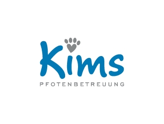 Kims Pfotenbetreuung logo design by Janee