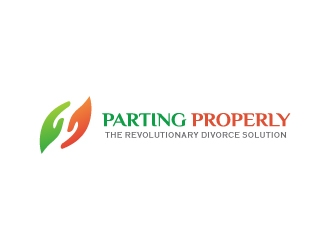 PARTING PROPERLY logo design by sakarep