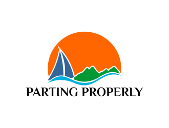 PARTING PROPERLY logo design by rykos