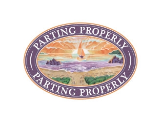PARTING PROPERLY logo design by AYATA