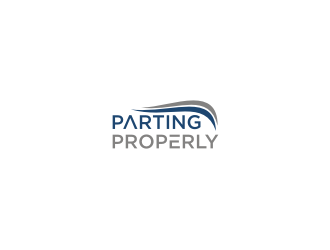 PARTING PROPERLY logo design by vostre