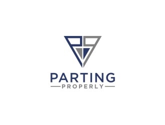PARTING PROPERLY logo design by bricton