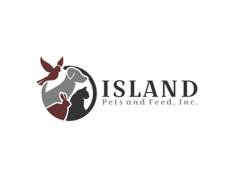 Island Pets and Feed, Inc. logo design by BlessedArt