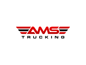 AMS TRUCKING logo design by ammad