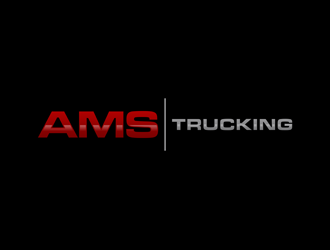 AMS TRUCKING logo design by alby
