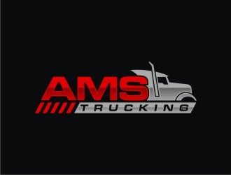AMS TRUCKING logo design by agil