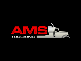 AMS TRUCKING logo design by RIANW