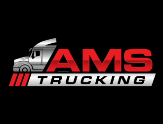 AMS TRUCKING logo design by scriotx