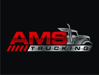 AMS TRUCKING logo design by agil