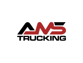 AMS TRUCKING logo design by rief