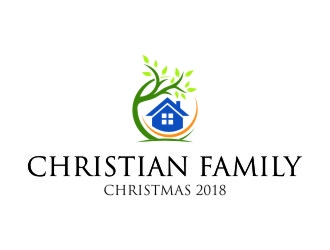 Christian Family Christmas 2018 logo design by jetzu