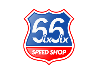 Six Six Speed Shop logo design by Dakon