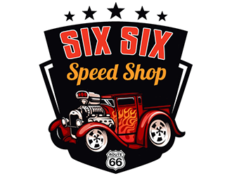 Six Six Speed Shop logo design by Optimus