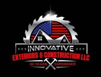 Innovative Exteriors & Construction LLC logo design by DreamLogoDesign