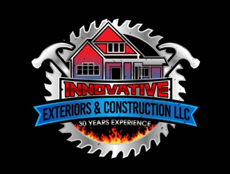 Innovative Exteriors & Construction LLC logo design by DreamLogoDesign