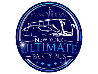 NEW YORK ULTIMATE PARTY BUS  logo design by jaize