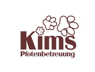Kims Pfotenbetreuung logo design by harshikagraphics