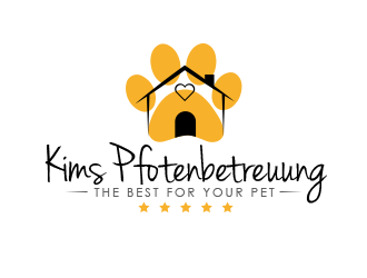 Kims Pfotenbetreuung logo design by BeDesign