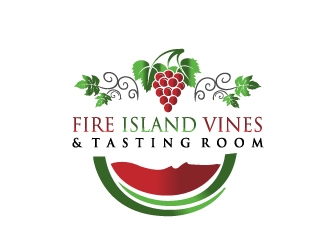 FIRE ISLAND VINES & TASTING ROOM logo design by samuraiXcreations