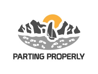 PARTING PROPERLY logo design by giga