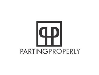 PARTING PROPERLY logo design by Lut5