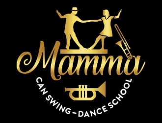 Mamma Can Swing-Dance School logo design by fawadyk