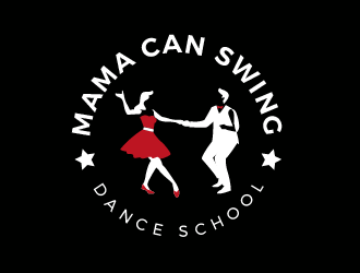 Mamma Can Swing-Dance School logo design by SOLARFLARE