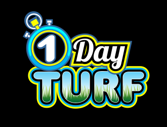 1 DAY TURF logo design by AisRafa