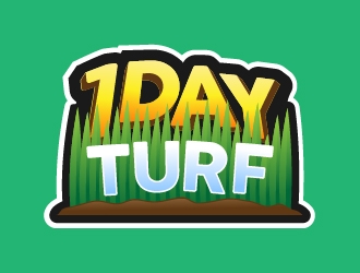 1 DAY TURF logo design by Alex7390
