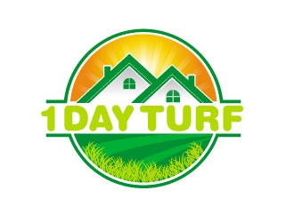 1 DAY TURF logo design by 35mm