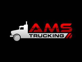 AMS TRUCKING logo design by lexipej
