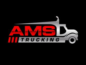 AMS TRUCKING logo design by akilis13