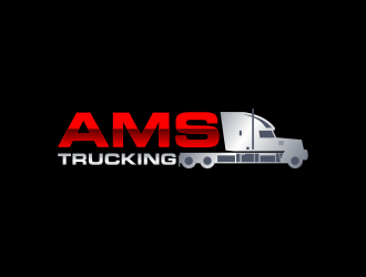 AMS TRUCKING logo design by Kruger