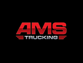 AMS TRUCKING logo design by fajarriza12