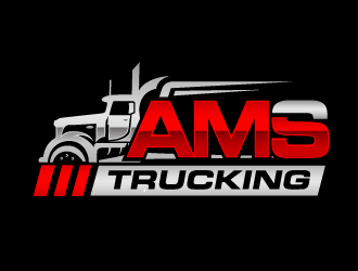 AMS TRUCKING logo design by THOR_