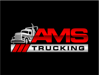 AMS TRUCKING logo design by cintoko