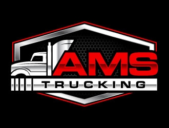 AMS TRUCKING logo design by daywalker