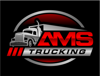 AMS TRUCKING logo design by cintoko
