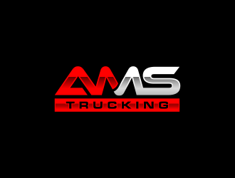 AMS TRUCKING logo design by imagine