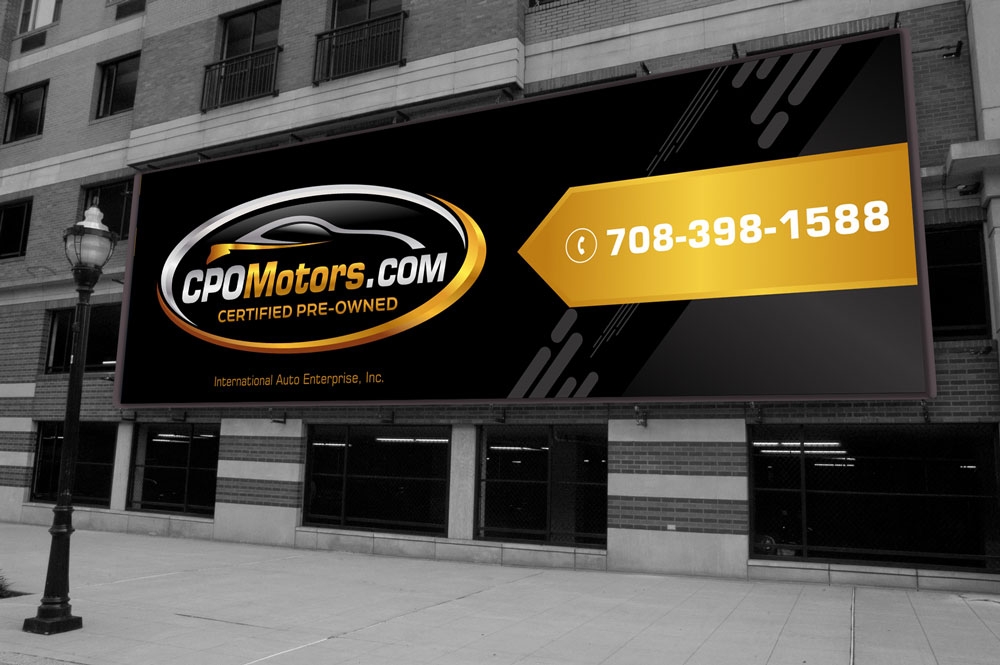 CPO Motors logo zip logo design by yans