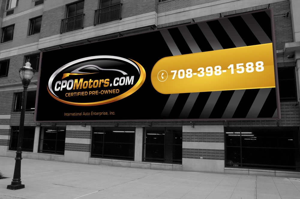 CPO Motors logo zip logo design by yans