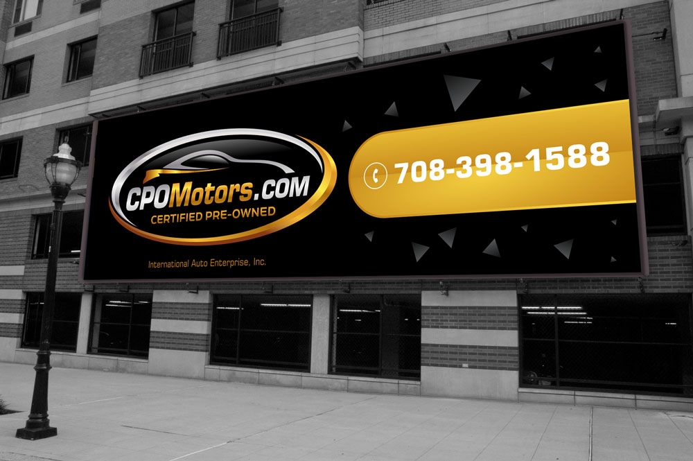 CPO Motors logo zip logo design by yans