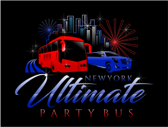 NEW YORK ULTIMATE PARTY BUS  logo design by mutafailan