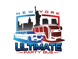 NEW YORK ULTIMATE PARTY BUS  logo design by Eliben