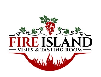 FIRE ISLAND VINES & TASTING ROOM logo design by DreamLogoDesign
