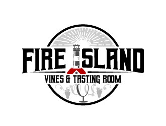 FIRE ISLAND VINES & TASTING ROOM logo design by reight