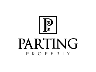 PARTING PROPERLY logo design by JessicaLopes